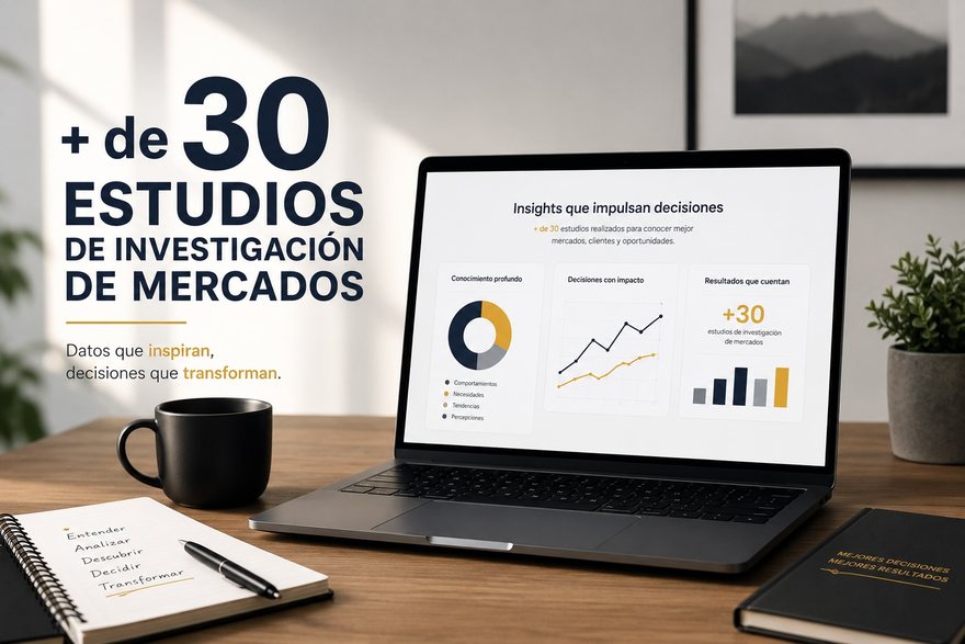 Más de 30 estudios de investigación de mercados: datos que inspiran, decisiones que transforman